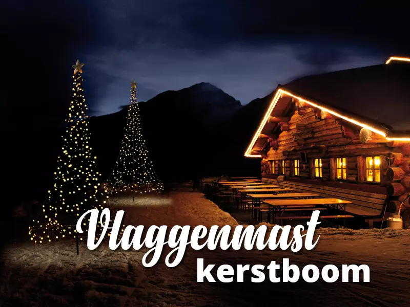 Vlaggenmast kerstboom GroenRijk